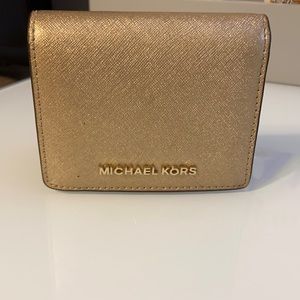 Gold Michael Kors wallet